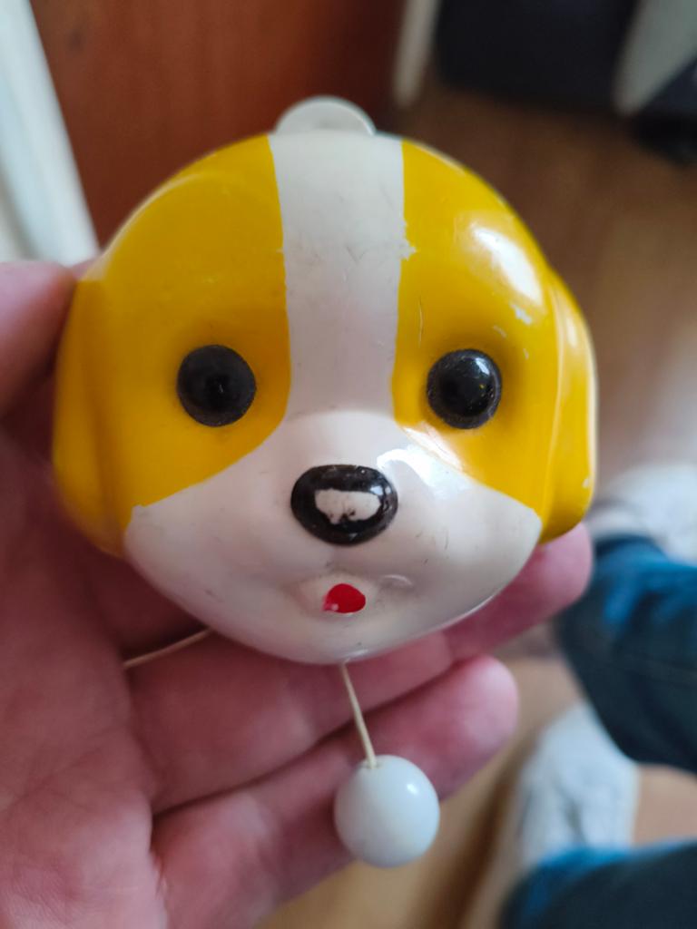 Vintage Japans Sankyo speelgoed hondje - Muziekdoosje, Kinderen en Baby's, Speelgoed | Kinderpuzzels, Gebruikt, 6 jaar of ouder