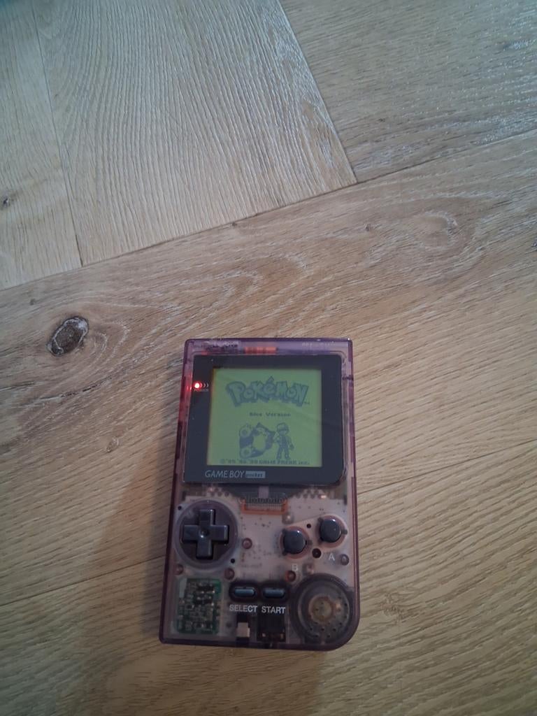 Nintendo Game Boy Pocket transparant paars – originele uitvo, Avontuur en Actie, 1 speler, Ophalen of Verzenden, Zo goed als nieuw