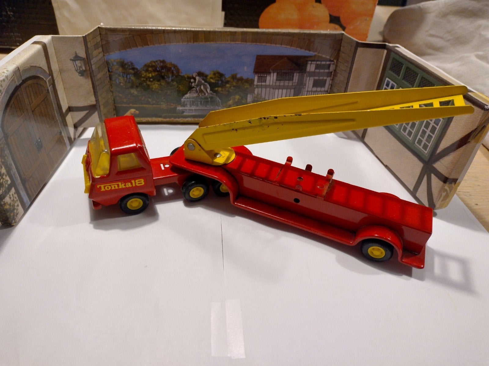 Tonka brandweerwagen met ladder, Ophalen of Verzenden