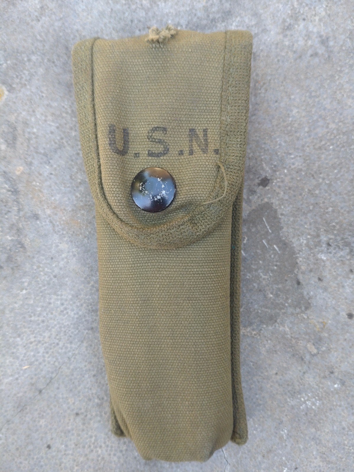 Ww2 USN United G.R. Mich. Zakmes met Etui, Ophalen of Verzenden, Marine, Amerika, Mes of Dolk