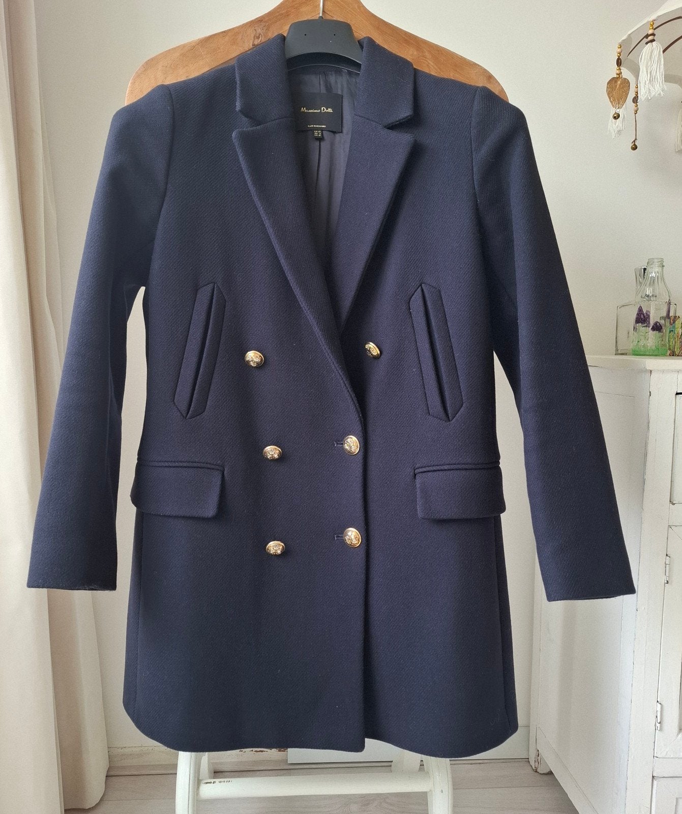 Massimo Dutti mantel mt. 40, Maat 38/40 (M), Massimo Dutti, Zo goed als nieuw, Verzenden