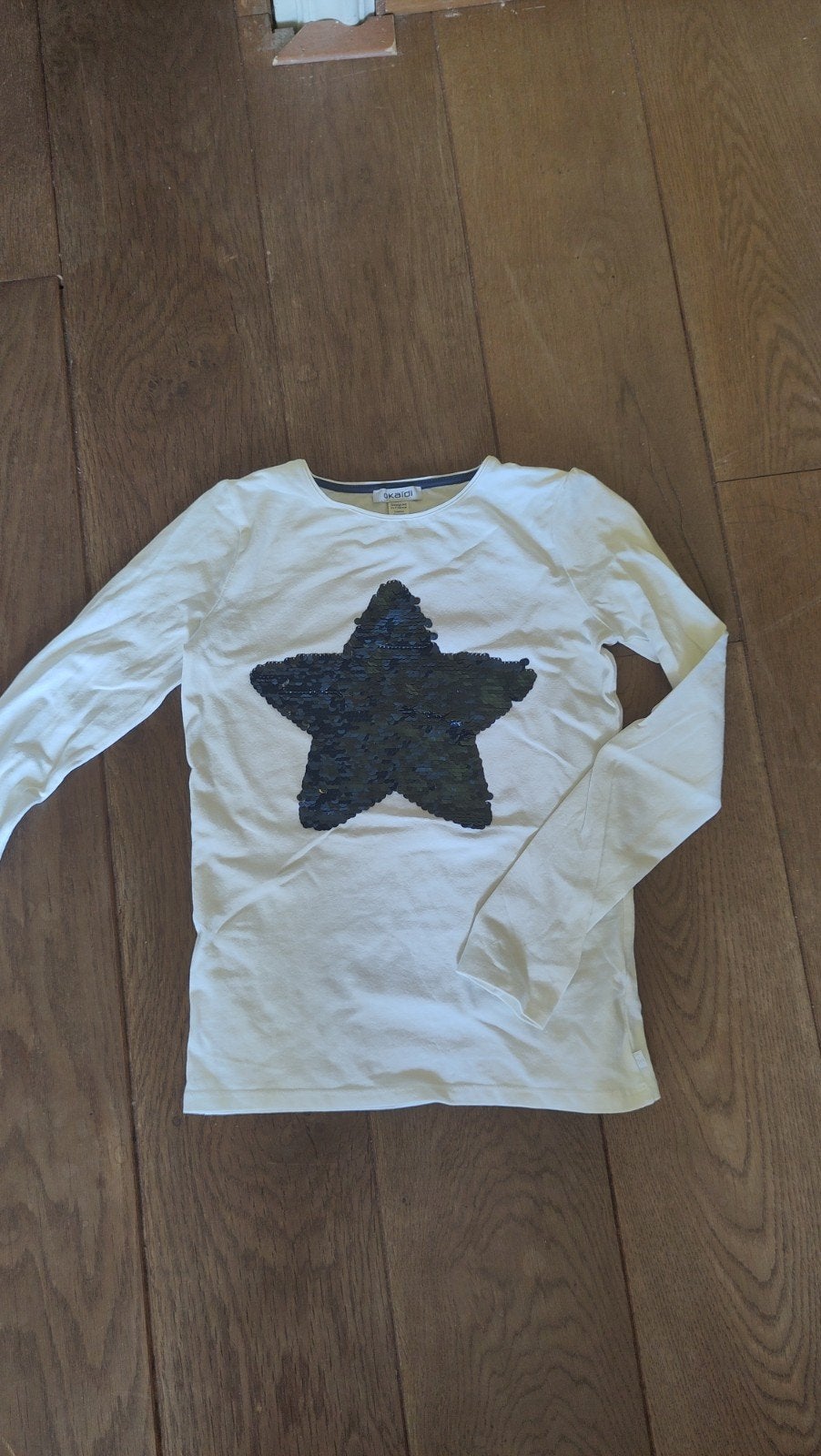Okaïdi Longsleeve met Omkeerbare Pailletten Ster, Ophalen, Gebruikt, Meisje, Okaïdi