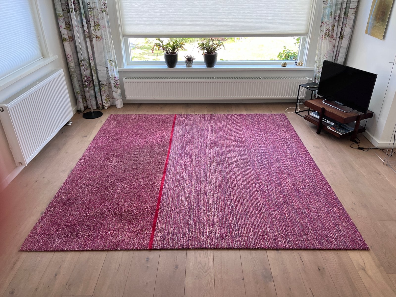 Carpet Sign Vloerkleed Rood Gemêleerd 240x240 cm, Ophalen, Carpet Sign, 200 cm of meer, Zo goed als nieuw