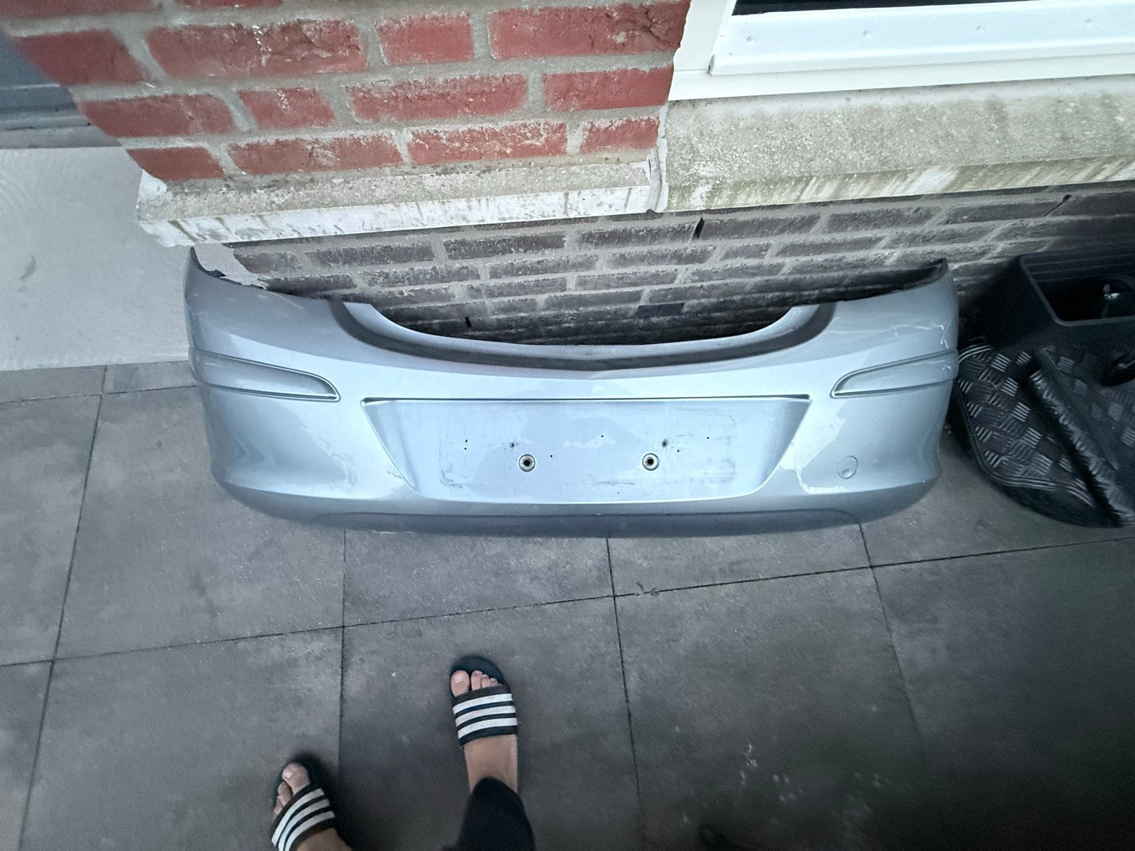 Achterbumper Opel Corsa D - Goede staat, lichte krasjes, Auto-onderdelen, Carrosserie en Plaatwerk, Ophalen, Gebruikt, Opel, Achter