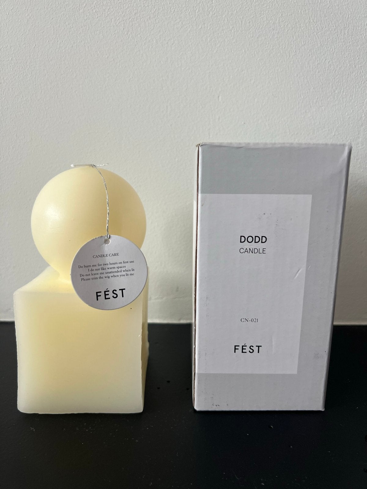 Nieuw Fést Dodd Candle kaars gebroken wit, Overige merken, Nieuw, Ophalen of Verzenden, Crème