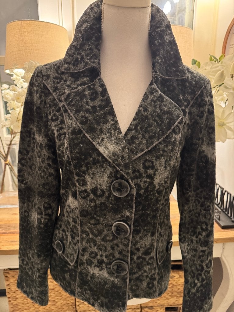 Nieuw, Grijs-Zwart wollen jasje Gerry Weber, 38/M., Maat 38/40 (M), Verzenden, Nieuw, Jasje