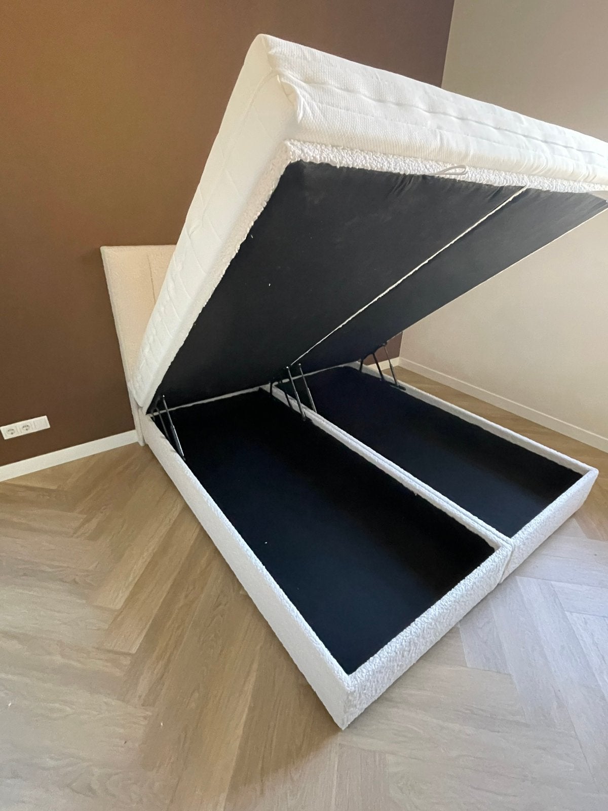 Boxspring TEDDY 180x200 OPBERGRUIMTE €850, Verzenden, Hoogslaper
