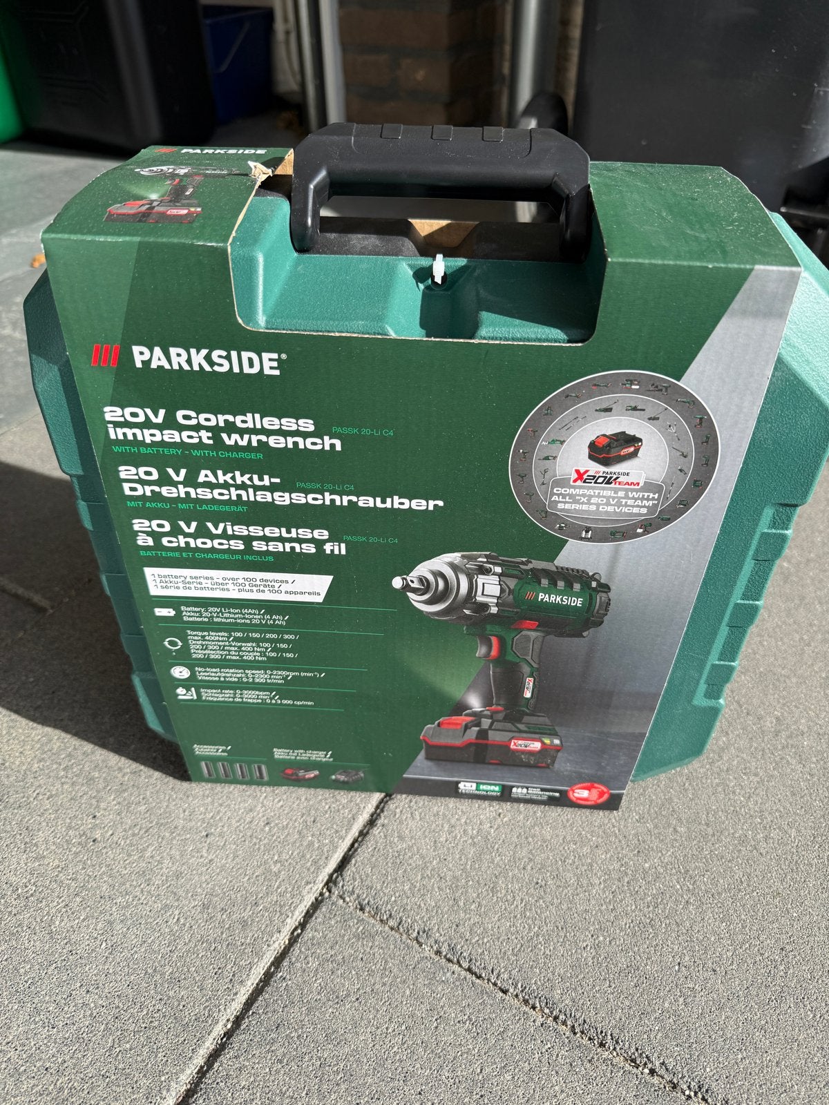 Parkside 20V Accu Slagmoersleutel - Nieuw in doos, Ophalen of Verzenden, Nieuw