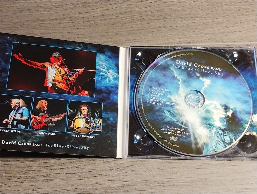 David Cross Band ‎– Ice Blue • Silver Sky [2023], Ophalen of Verzenden, Zo goed als nieuw, Poprock