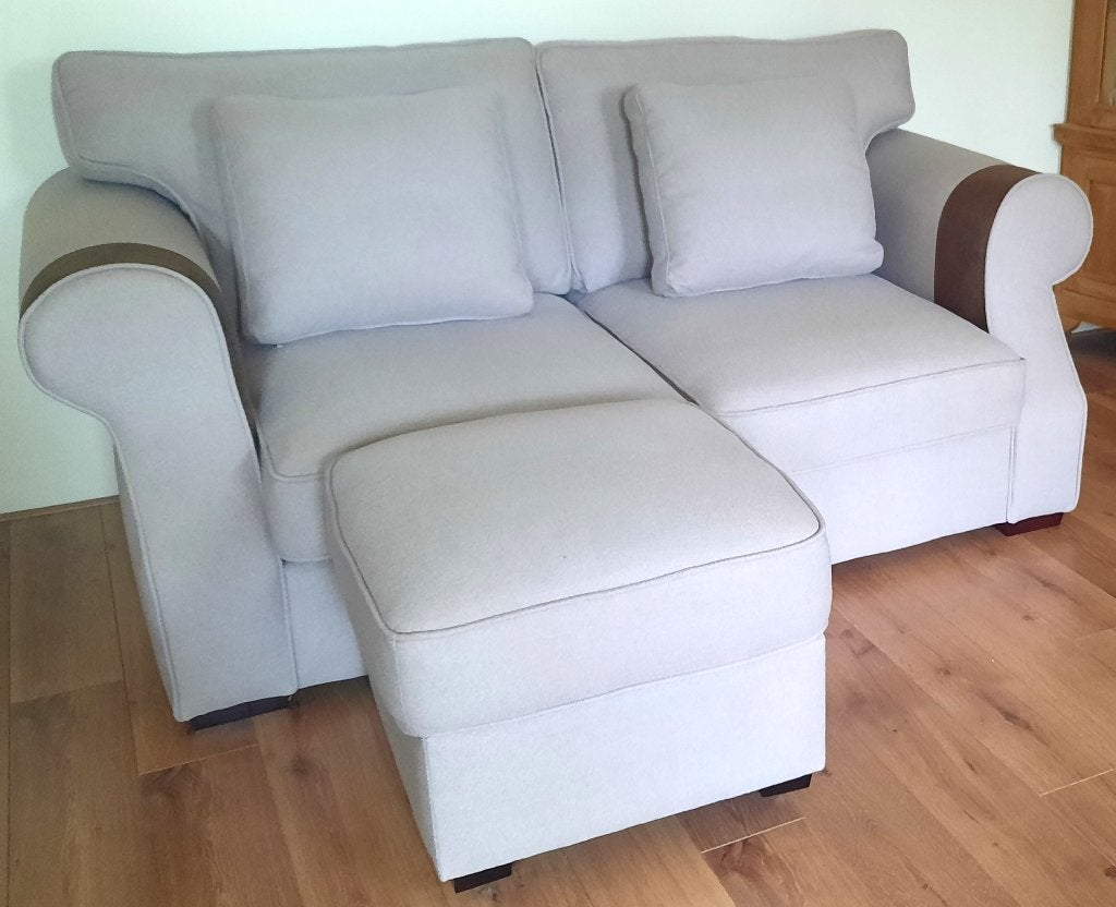 2 zits van Urban Sofa Aberdeen inclusief Hocker, Huis en Inrichting, Banken | Bankstellen, Ophalen, Metaal, Gebruikt, 150 tot 200 cm