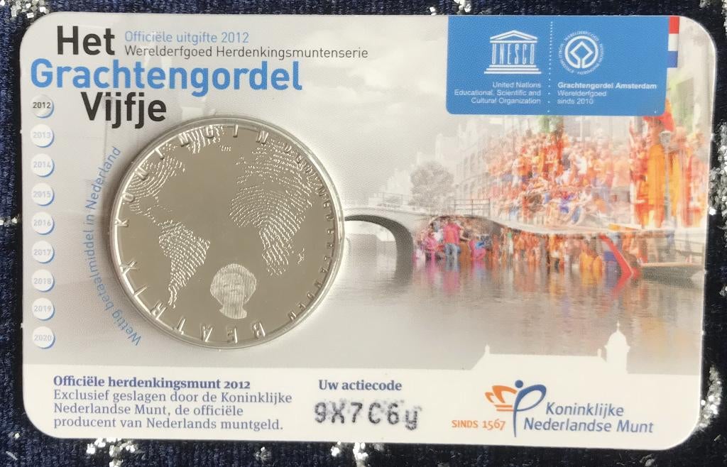 Nederland - 5 euro coincard - Het Grachtengordel Vijfje, Postzegels en Munten, Munten | Nederland, Ophalen of Verzenden, Koningin Beatrix