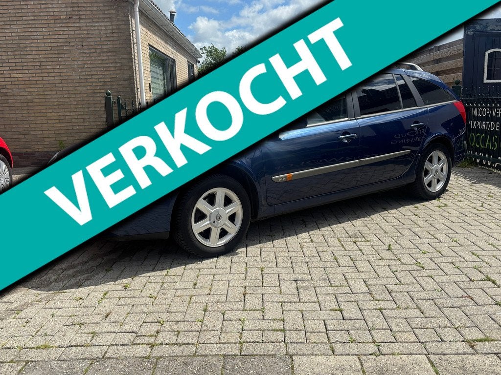 Renault Laguna Grand Tour 1.6-16V Authentique | inruilkoopje, Auto's, Renault, Laguna, Stof, 4 cilinders, Blauw