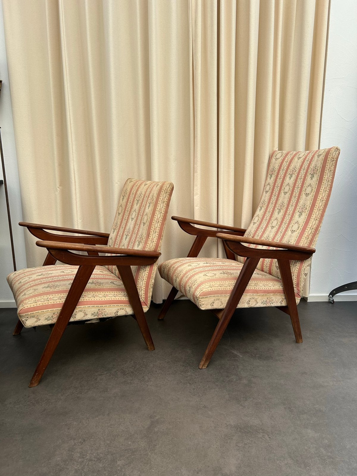 Mid-century fauteuils jaren '60 - Heer en Dame uitvoering, Ophalen of Verzenden