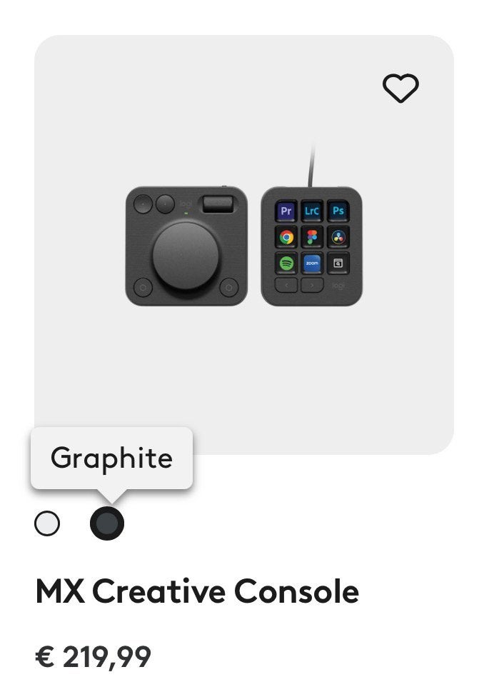 MX Creative Console Logitech [Nieuw], Ophalen, Nieuw, Gaming toetsenbord