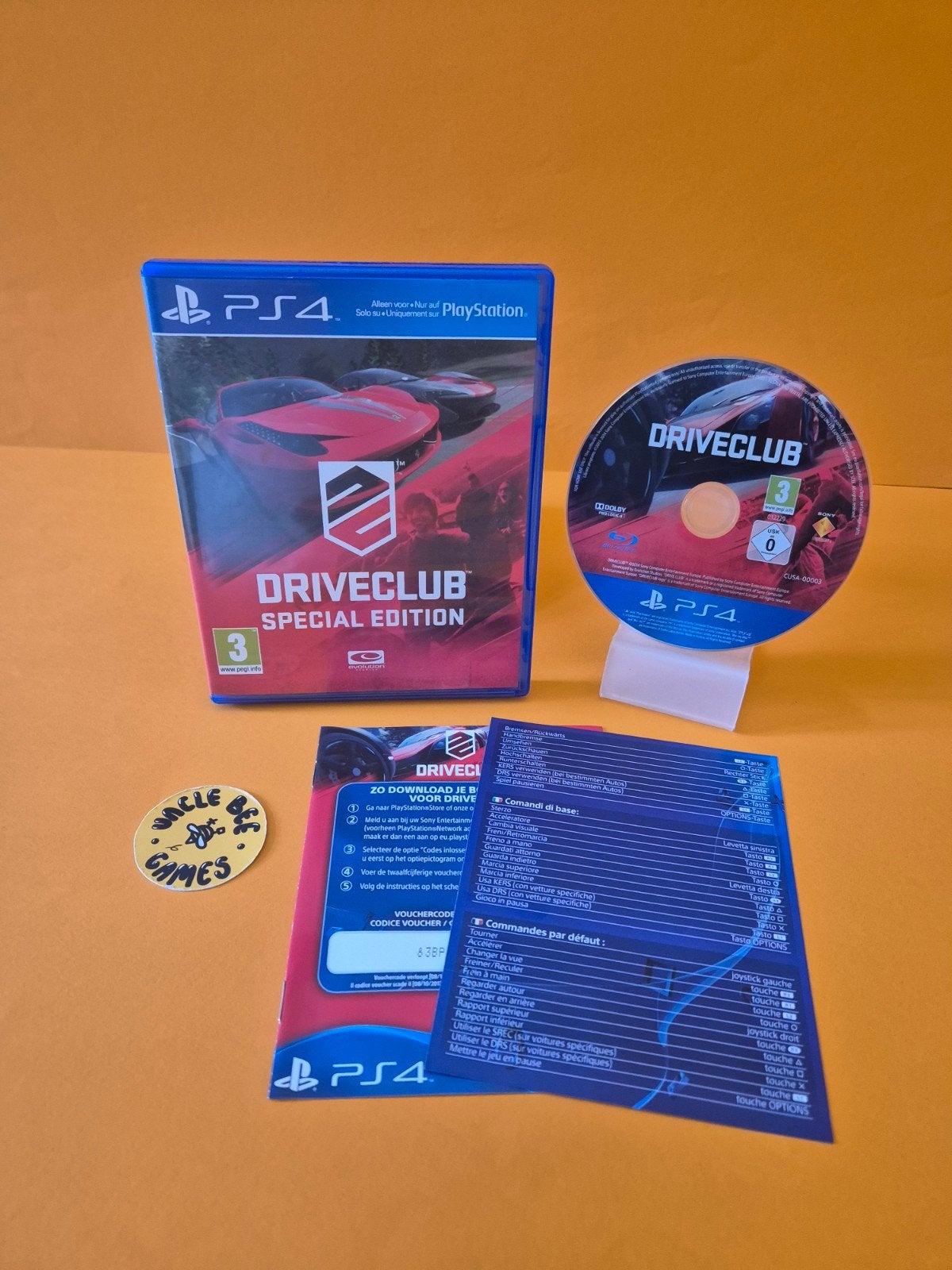 Driveclub Special Edition, Verzenden, 10 Great Marlborough Street, London, W1F 7LP, UK, Support@playstation.com, Met 1 controller