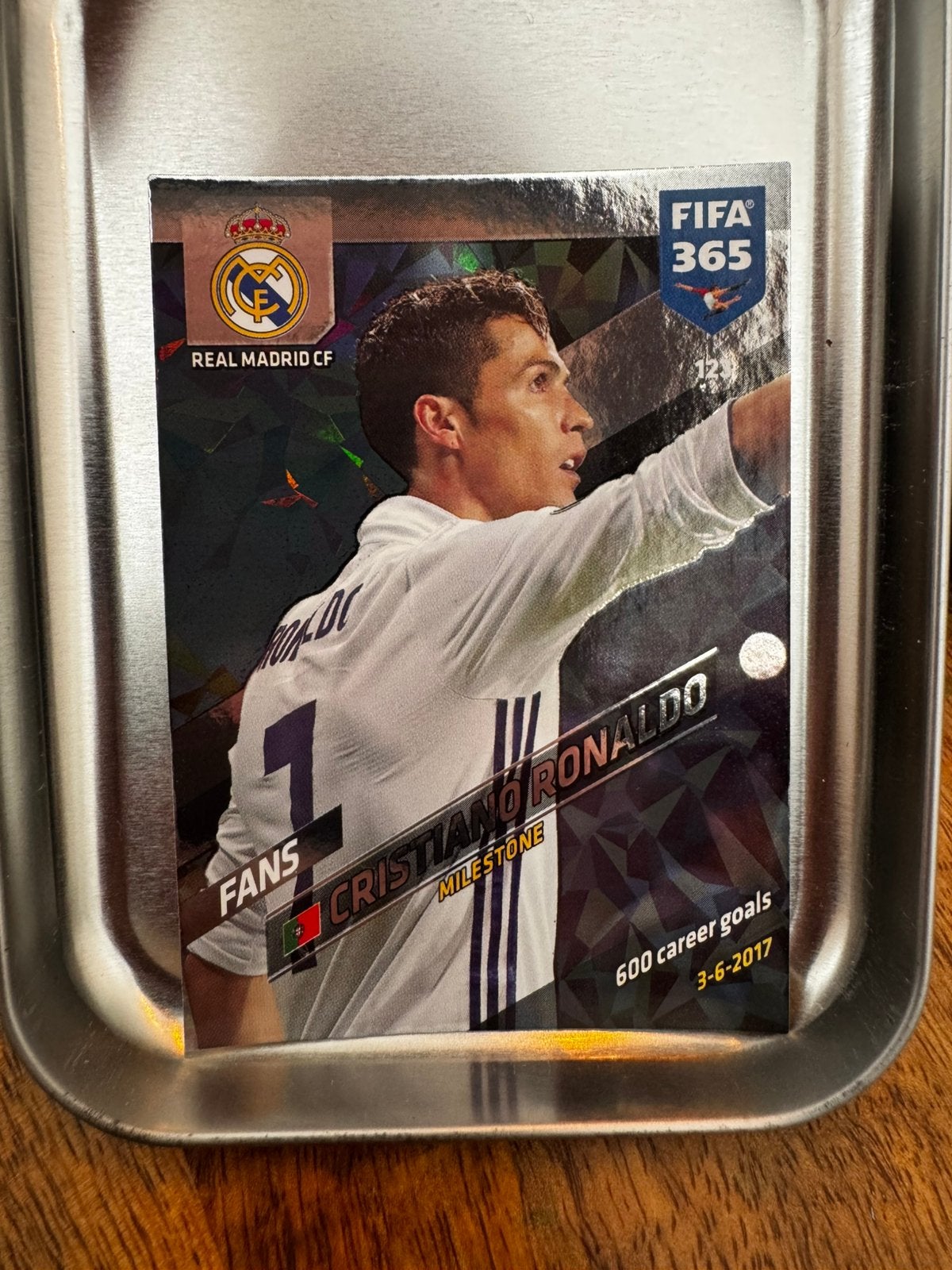 Panini Adrenalyne Cristiano Ronaldo Voetbalkaartje Fans, Ophalen of Verzenden, Nieuw, Plaatje
