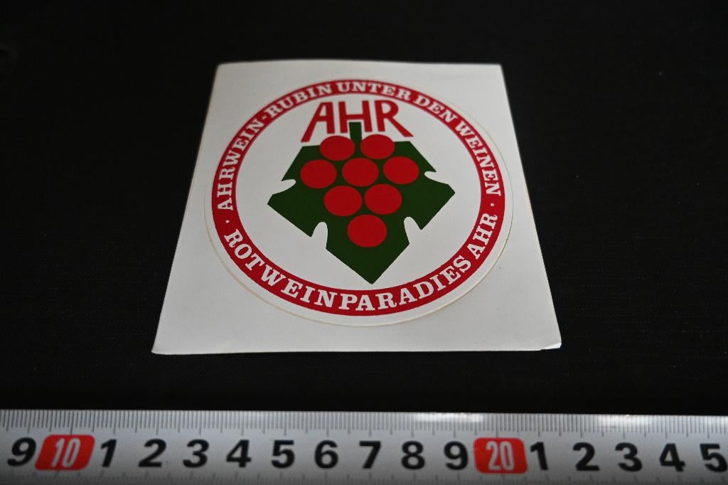 sticker AHRWEIN - Rubin unter der weinen Rotweinparadies AHR, Verzamelen, Ophalen, Zo goed als nieuw