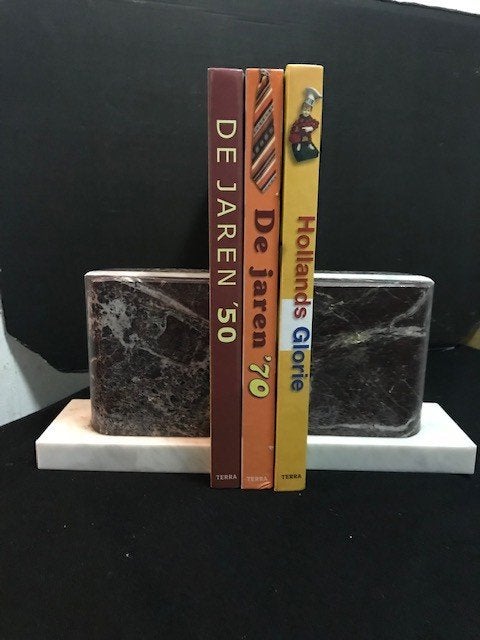 Art  Deco marmeren book stands, Huis en Inrichting, Woonaccessoires | Overige, Gebruikt, Natuurlijk materiaal, Overige stijlen
