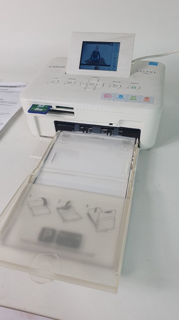 Canon Selphy CP800 fotoprinter, met papier en inkt. 5C3, Tweedehands verkoop, Tweedehands verkoop, Gebruikt, Fotoprinter