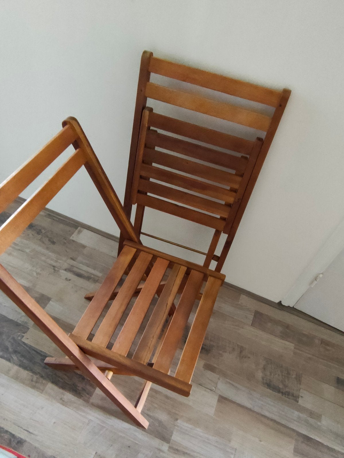 Houten klapstoel - Handig en ruimtebesparend, Ophalen, Twee, Bruin, Klassiek, Praktisch