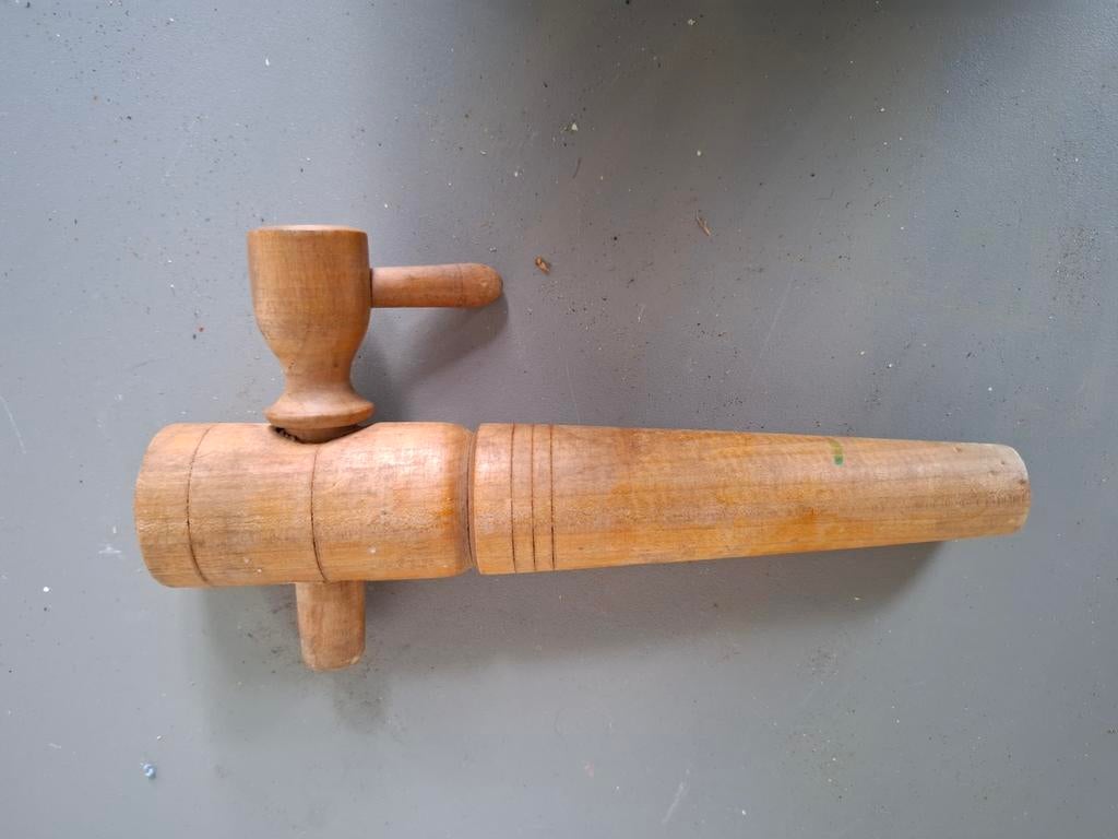 Tapkraan voor regenton hout., 150 liter of meer, Ophalen of Verzenden, Hout