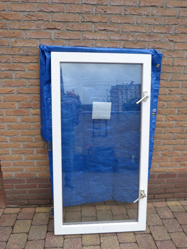Draairaam Merbau, Doe-het-zelf en Verbouw, Kozijnen en Schuifpuien, Overige materialen, Raamkozijn, Inclusief glas, 75 tot 150 cm