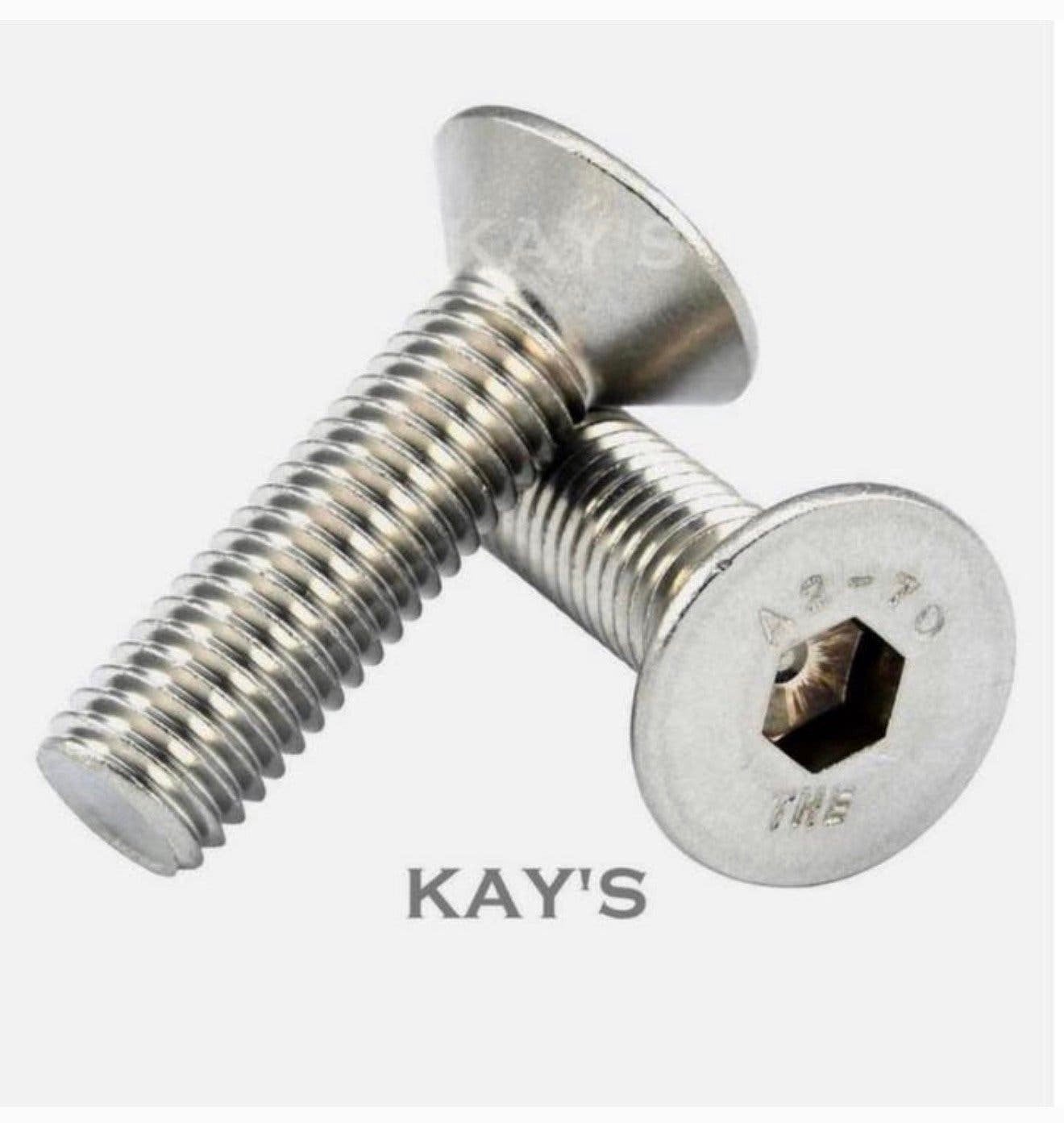 100x RVS inbus verzonken bout 1/4 UNC x 1/2 A2 inbusbouten, Doe-het-zelf en Verbouw, P, P, P, Nieuw