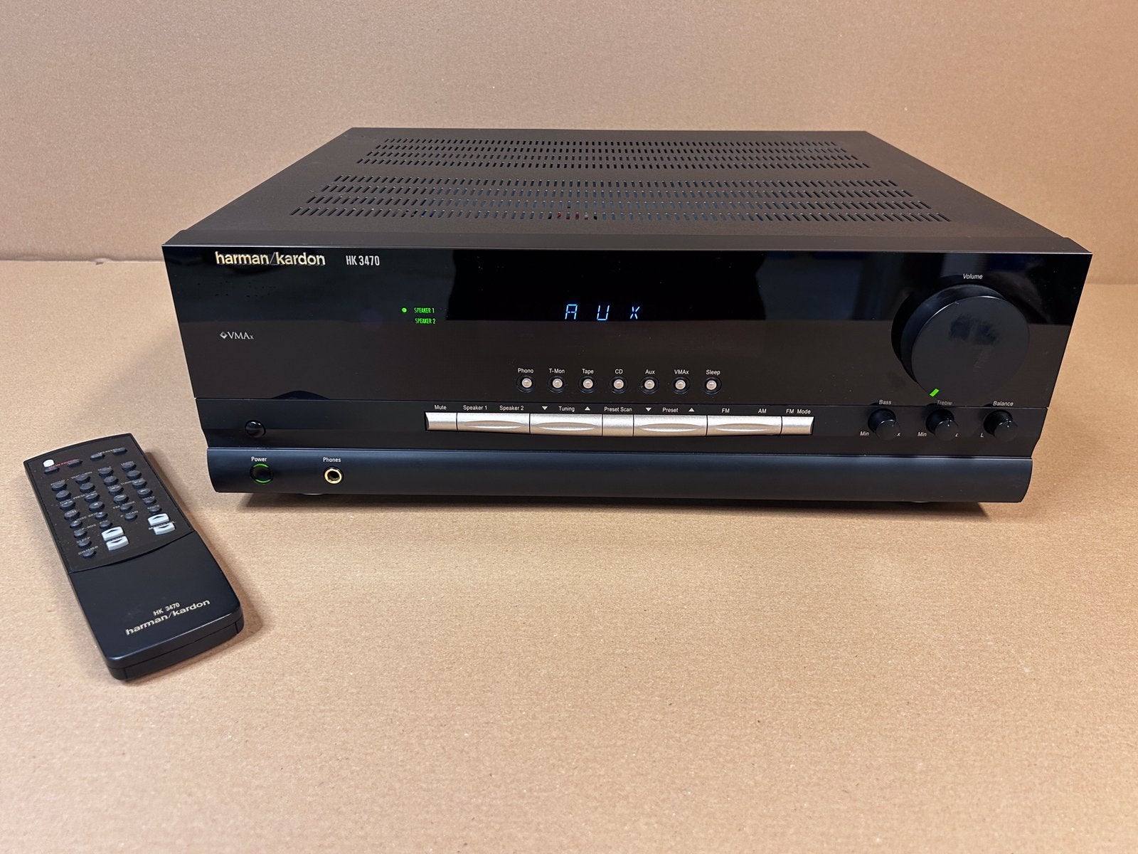 Harman Kardon HK3470 tuner / versterker, Ophalen, Zo goed als nieuw, Stereo, 60 tot 120 watt