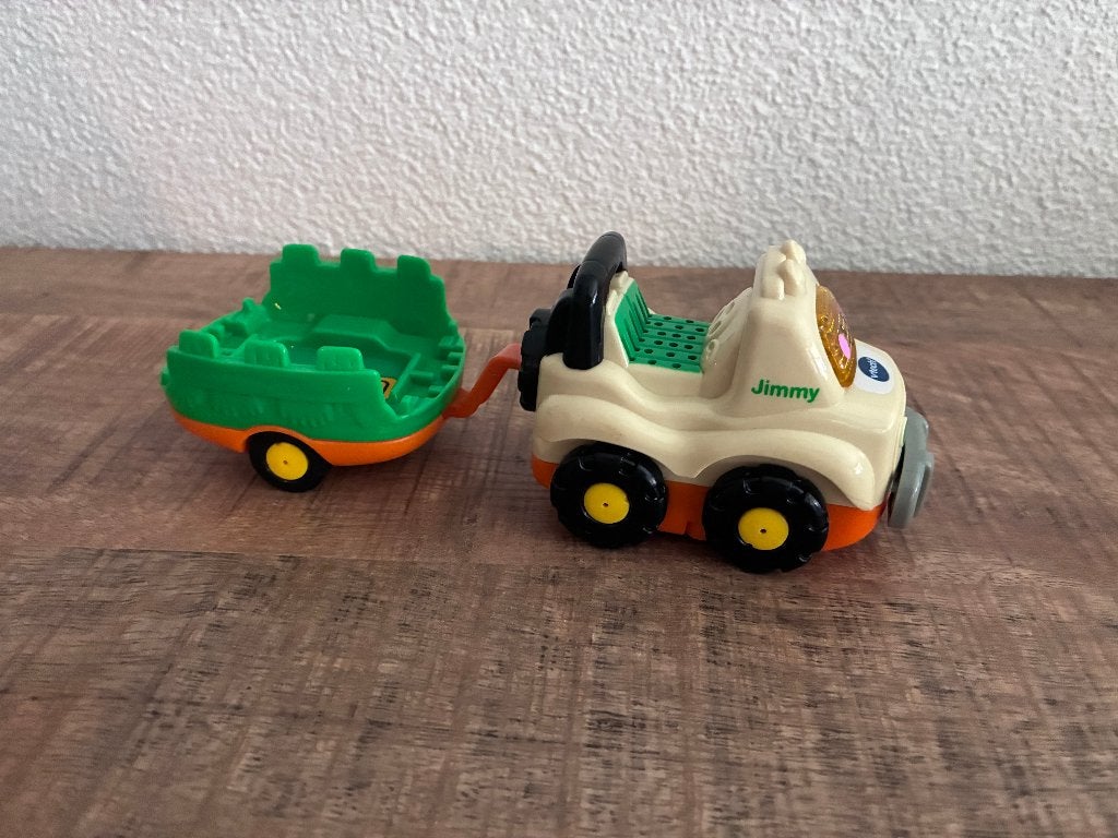 Vtech Toet Toet auto's Jimmy Jeep met aanhanger. PRIMA staat, Ophalen of Verzenden, Gebruikt, 2 tot 4 jaar