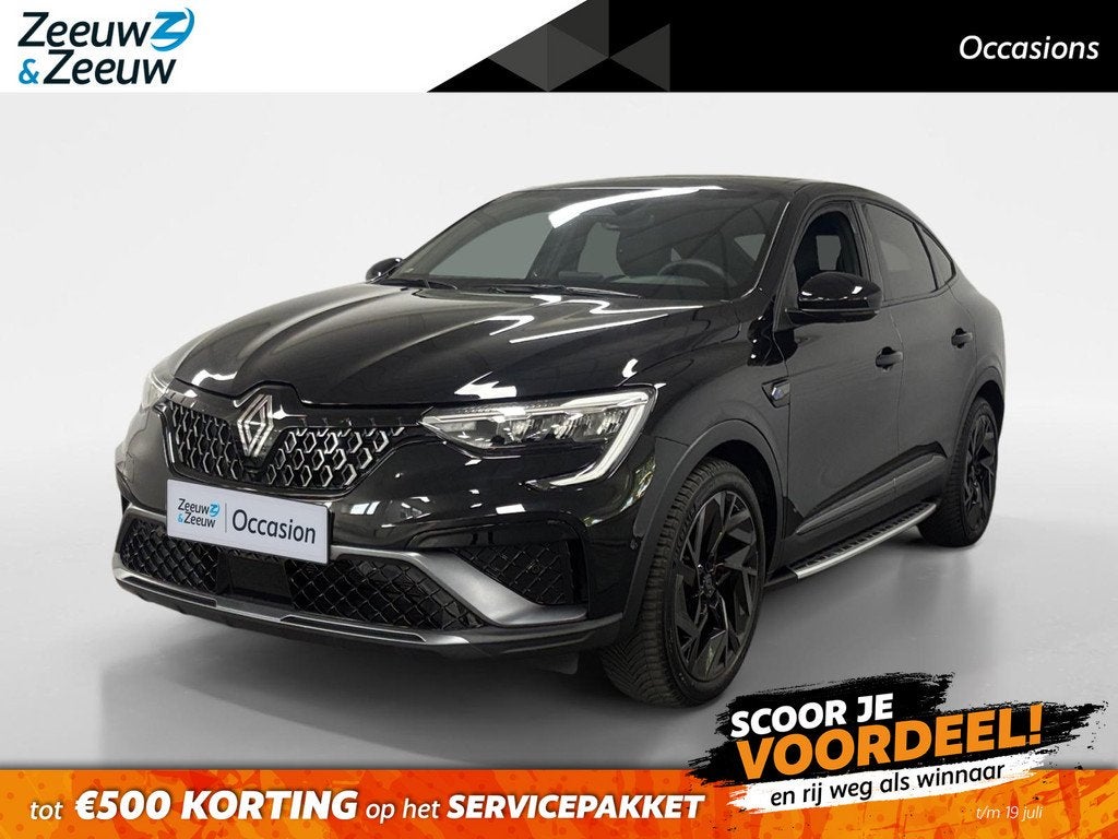 Renault Arkana 1.6 E-Tech Hybrid 145 R.S. Line | Panoramadak, Auto's, Renault, Gebruikt, Zwart, Origineel Nederlands, Bedrijf