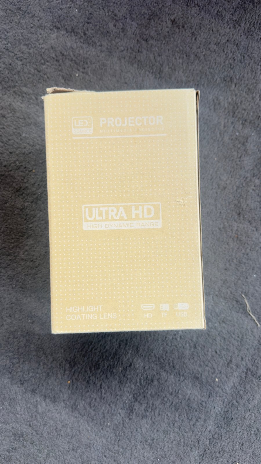 Mini Beamer - Perfect voor Slaapkamer Bioscoop, Ophalen of Verzenden, Nieuw, LED, Ultra HD (4K)