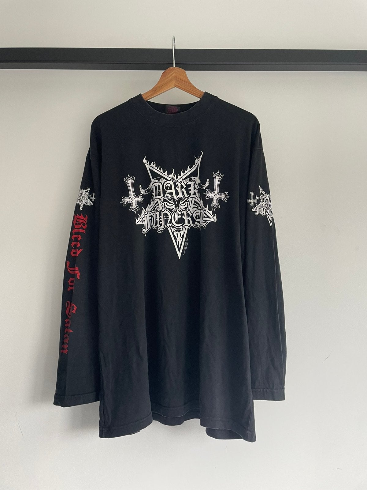 Vintage Dark Funeral Bleed For Satan 1998 Tour Shirt, Ophalen of Verzenden, Zo goed als nieuw, Maat 56/58 (XL), Zwart