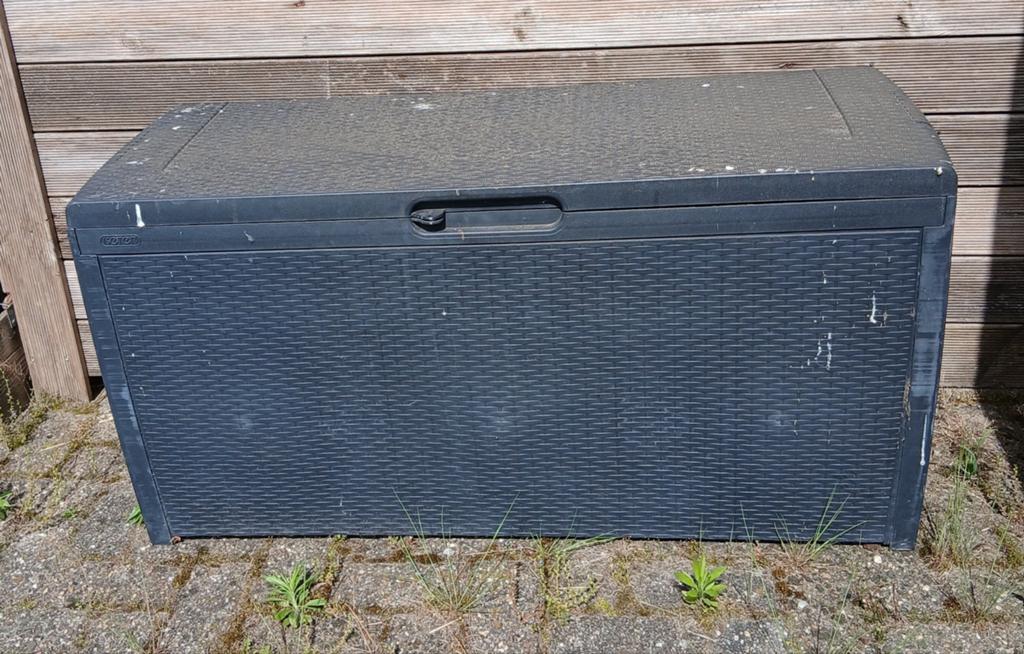 Grote kunststof opbergbox voor buiten, Tuin en Terras, Ophalen of Verzenden, Gebruikt, Kunststof, Overige typen