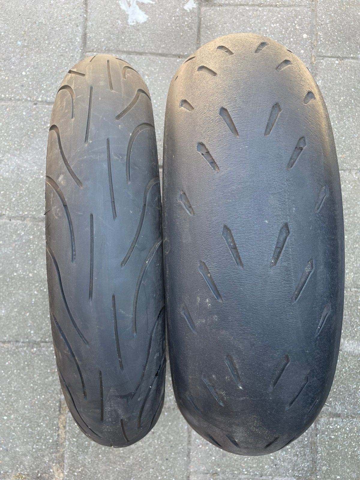 Meerdere motorbanden michelin power 5, 2ct, of dunlop mutant, Ophalen