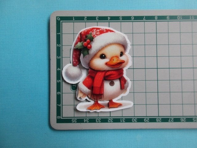 ky497 KERST / eend met kerstmuts, Verzenden, Nieuw, Kerst, Overige typen