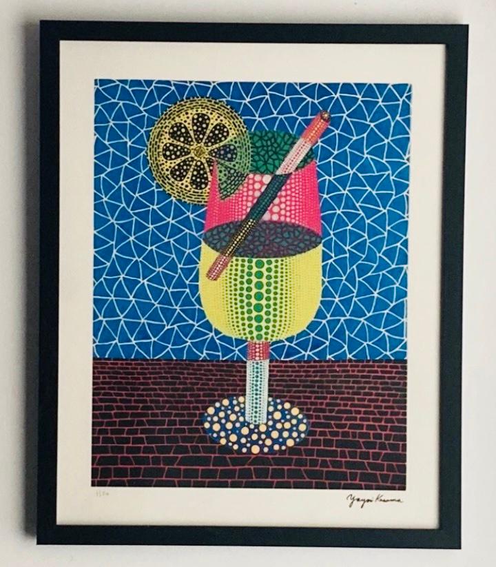 Yayoi Kusama : lithografie met certificaat, Antiek en Kunst, Kunst | Litho's en Zeefdrukken, Ophalen of Verzenden