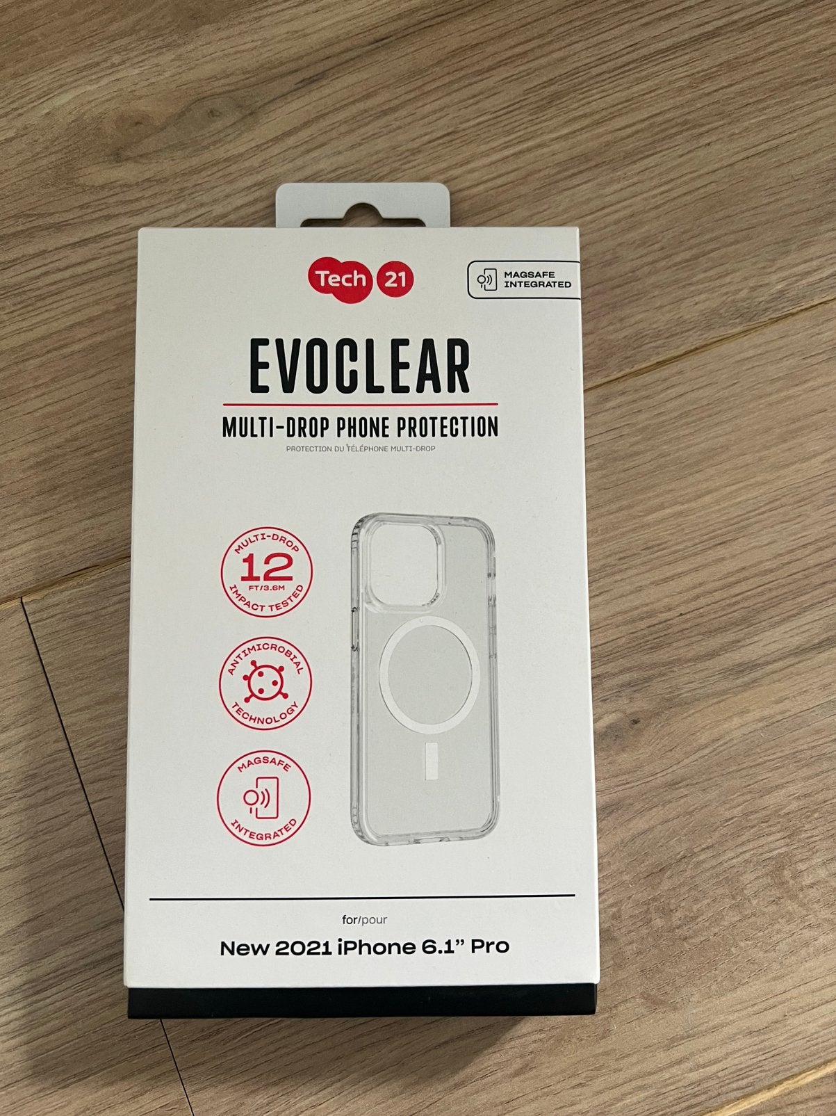 Evoclear tech21 iphone 13 pro hoesje, Telecommunicatie, Ophalen of Verzenden, Zo goed als nieuw, IPhone 13 Pro