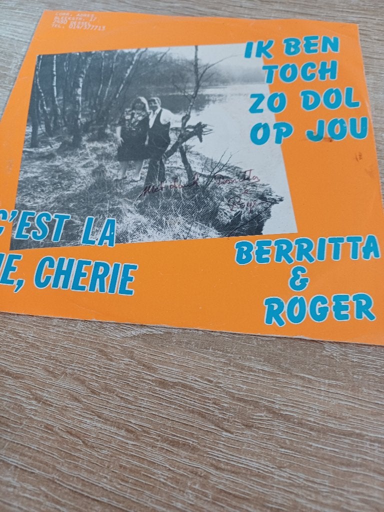 103 Single Berrita & Roger – Ik ben toch zo dol op jou, 7 inch, Ophalen of Verzenden, Zo goed als nieuw, Overige typen