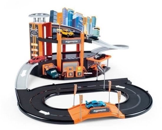 MAJORETTE - Majorette Garage Motor City Plus, Kinderen en Baby's, Speelgoed | Racebanen, Overige merken, Nieuw, Ophalen of Verzenden