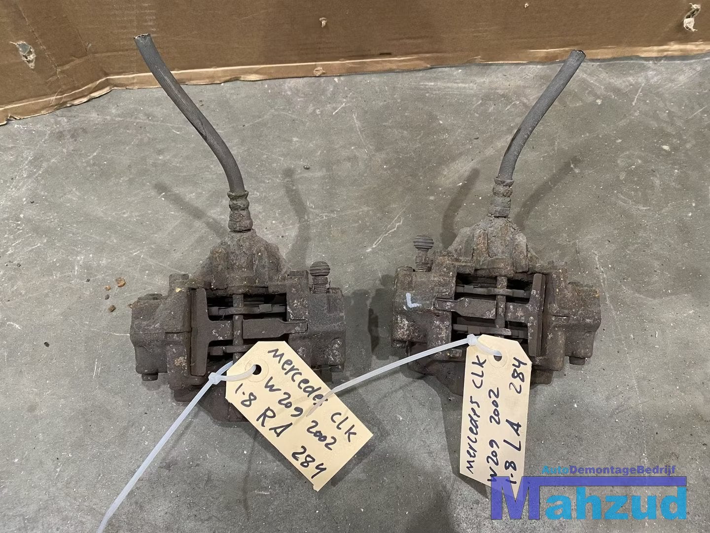 MERCEDES CLK W209 W203 C209 rechts links achter remklauw, Gebruikt, Mercedes-Benz AG, Mercedes-Benz, Ophalen of Verzenden
