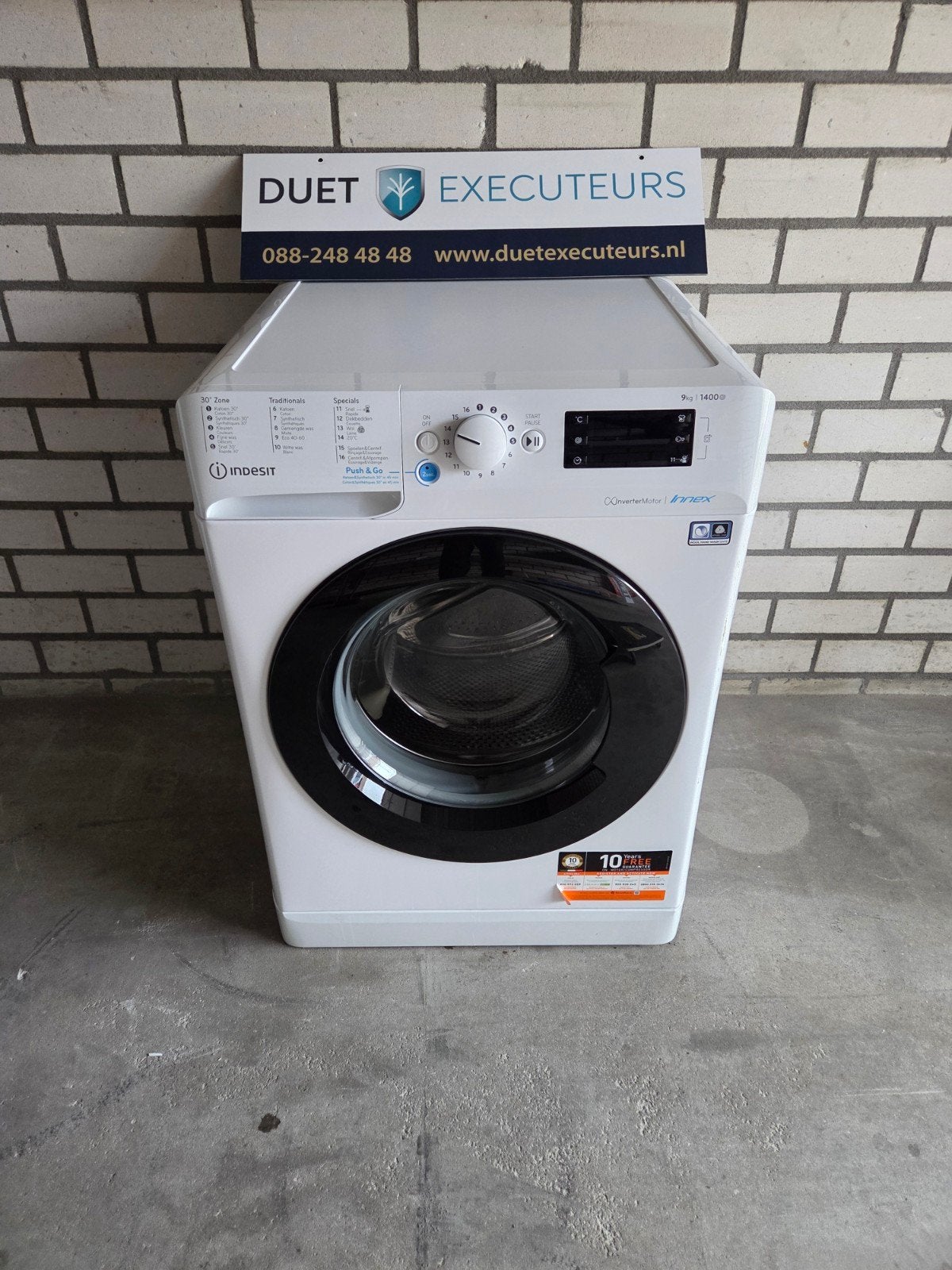 Indesit Wasmachine, Ophalen, Gebruikt, Voorlader, 85 tot 90 cm