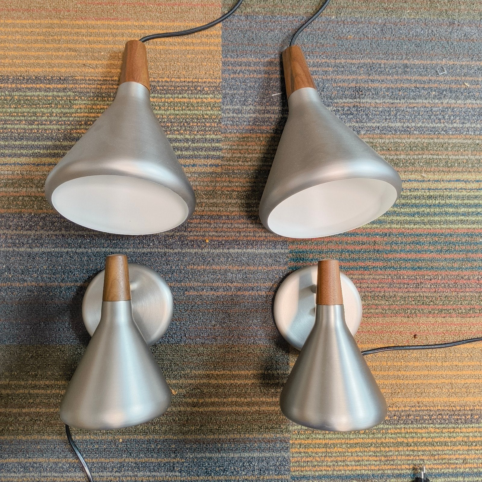 Nordlux Nori Design lampen 2 x hang 2 x wand, Zo goed als nieuw, Metaal, Modern, E27 (groot)