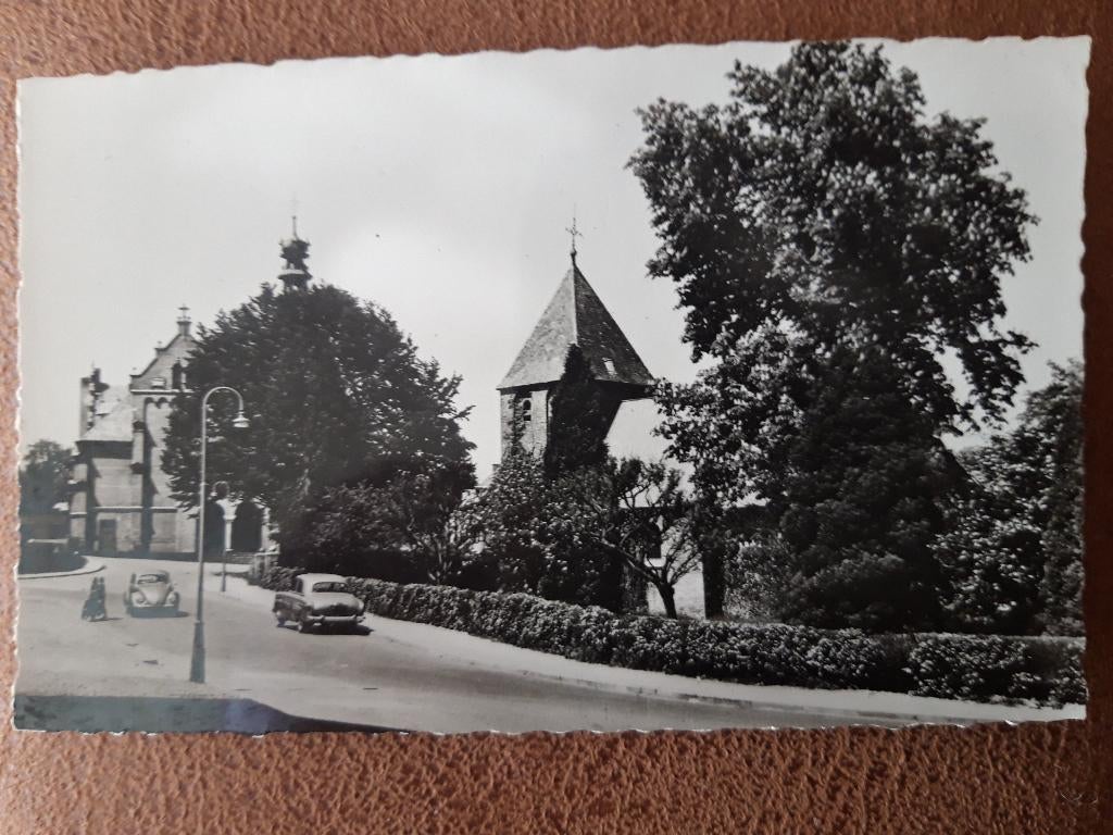 Beek bij Nijmegen, kerken - auto's in beeld Vauxhall en VW, Ophalen of Verzenden, 1940 tot 1960, Ongelopen, Gelderland