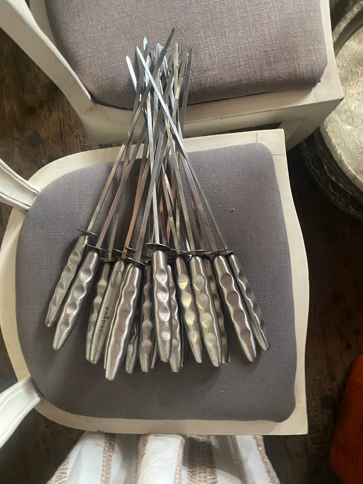 Bradatouch Spiesjes - Set van 21, Gebruikt, Ophalen of Verzenden, Rvs of Chroom, Overige merken