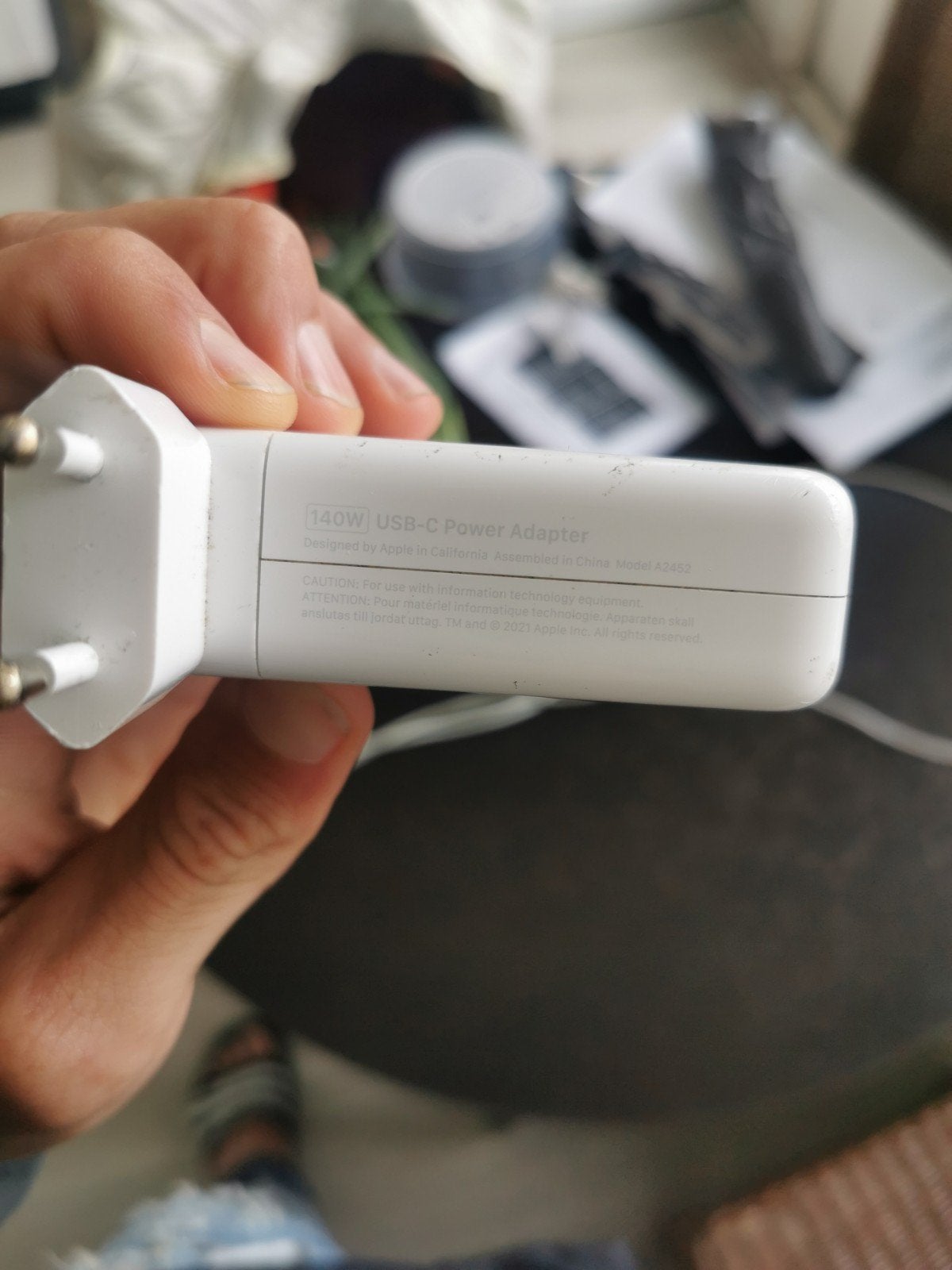 Apple 140W USB-C Power Adapter Oplader, Ophalen of Verzenden, Zo goed als nieuw, Apple
