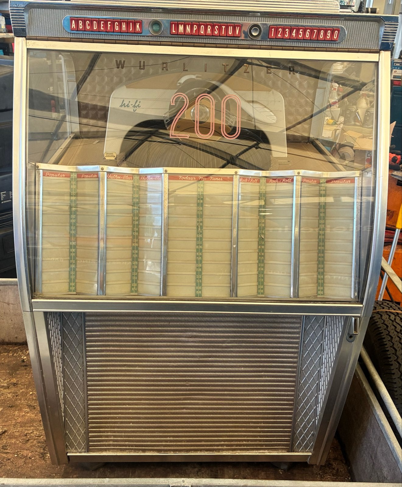 Wurlitzer 2150 Jukebox - Vintage Klassieker, Verzamelen, Automaten | Jukeboxen, Gebruikt, 1950 tot 1960, Wurlitzer, Ophalen