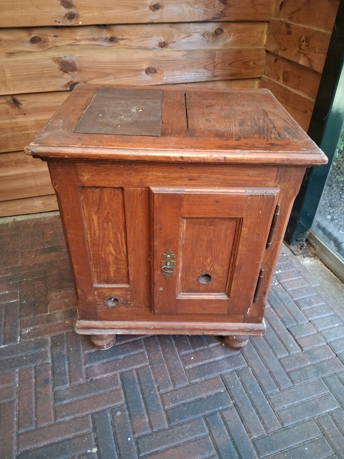 Antieke ijskast, Antiek en Kunst, Ophalen of Verzenden