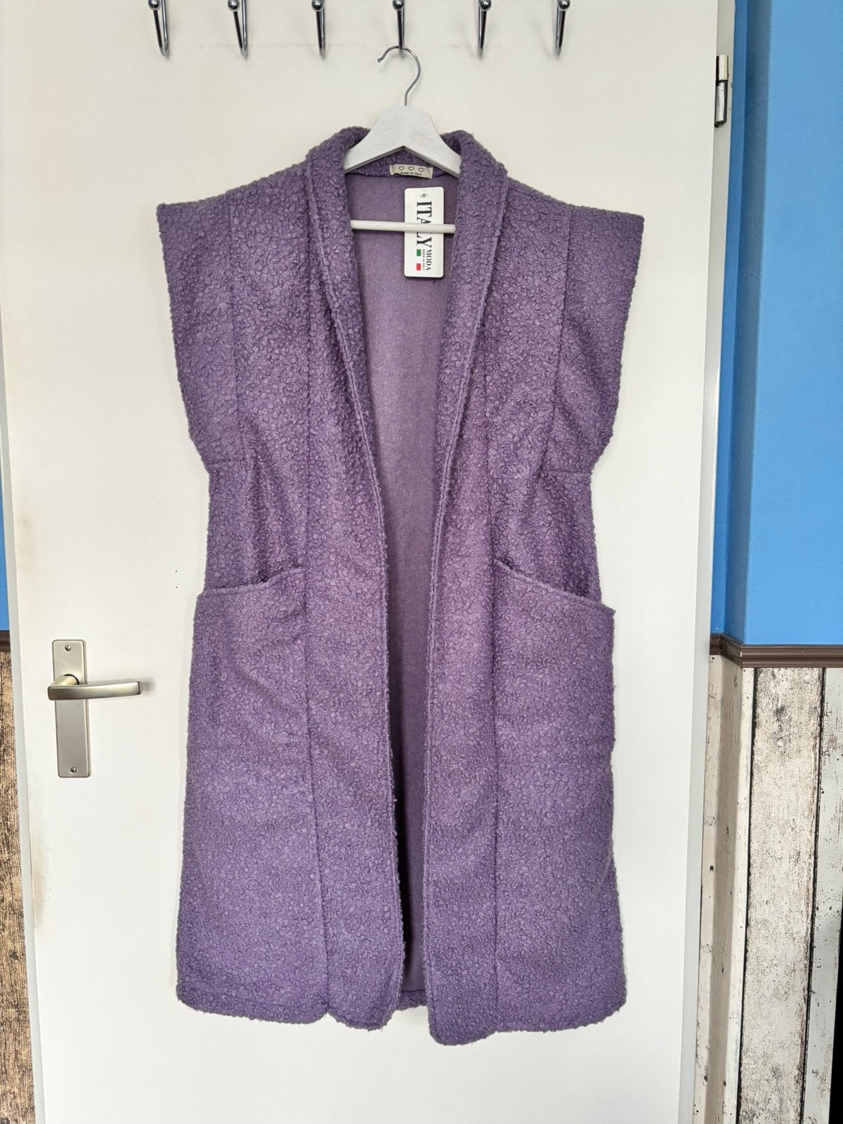 Lila vest zonder mouwen - Made in Italy, Ophalen of Verzenden, Nieuw, Maat 46/48 (XL) of groter, Paars