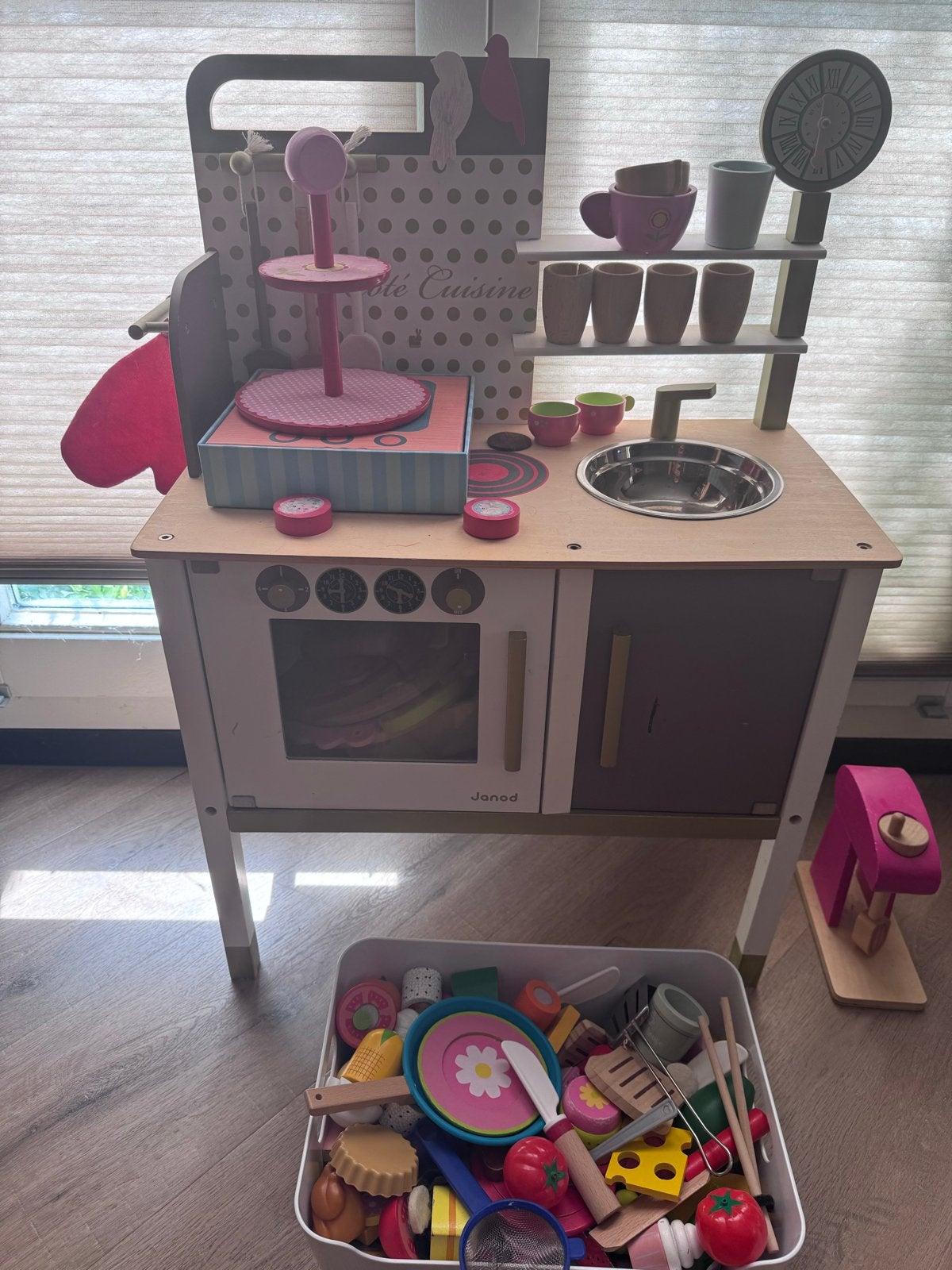 Janod Houten Speelkeuken met Accessoires, Ophalen, Gebruikt, Hout, Speelkeuken