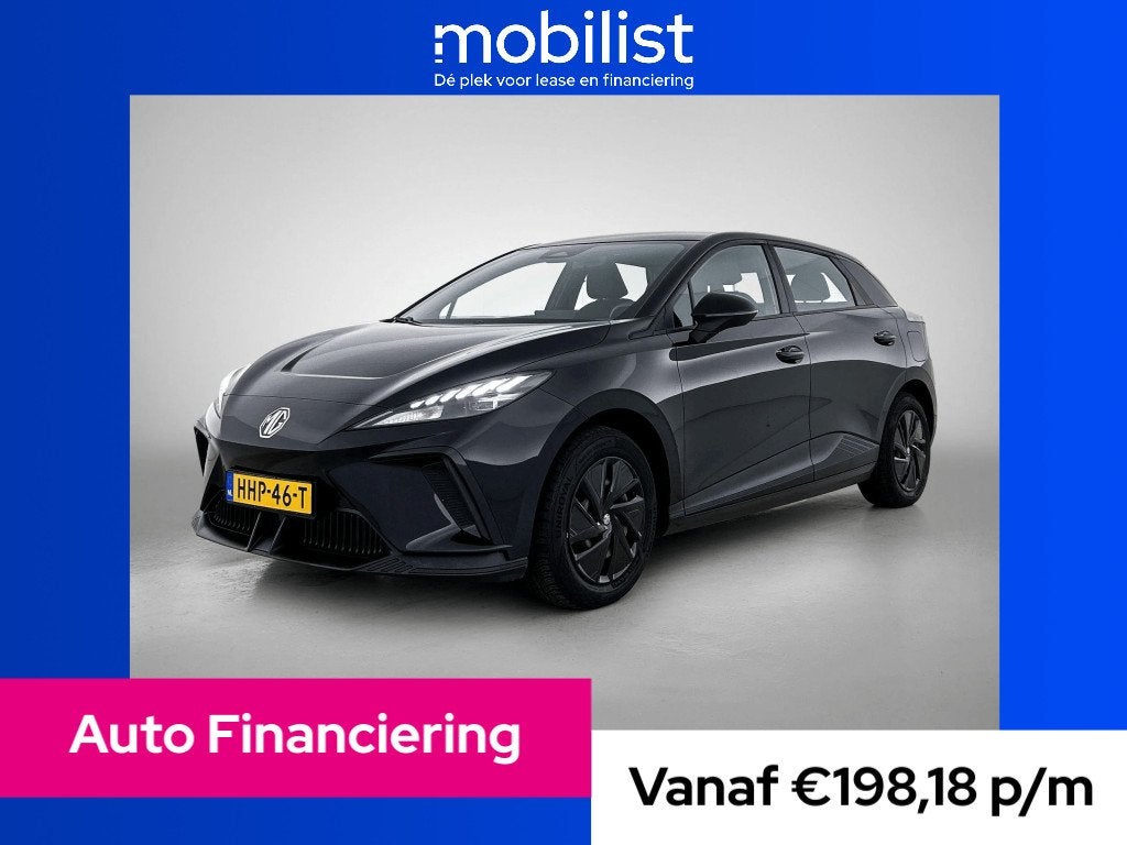 MG MG4 Standard 51 kWh (bj 2022, automaat), Auto's, MG, Automaat, Parkeersensor, Gebruikt, Zwart
